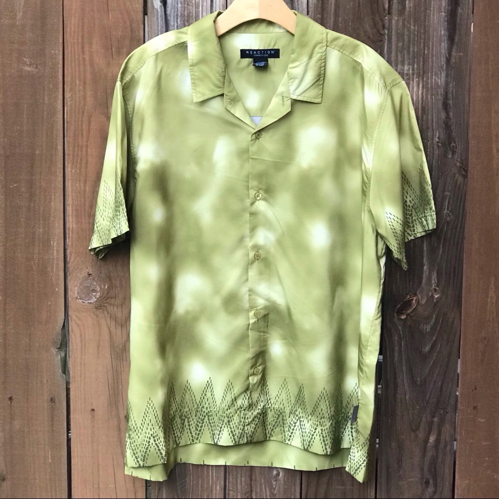 NWOT VINTAGE KENNETH COLE SHORT BUTTON DOWN XL